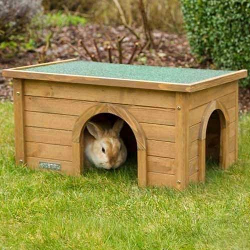 maisonnette en bois pour lapin