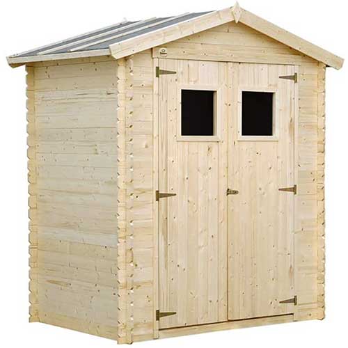 petite cabane de jardin en bois pour lapin